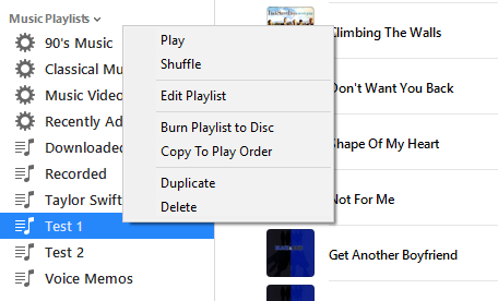 Burn the playlist to disc
