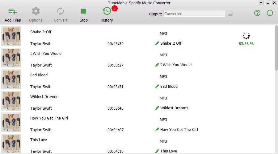 Download Spotify music as MP3/M4A/WAV/FLAC