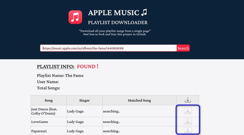 APPLE MUSIC PLAYLIST DOWNLOADER