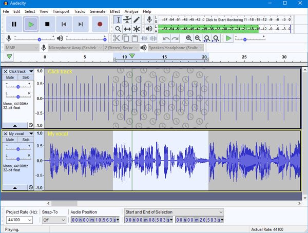 Rippen Sie Spotify-Songs mit Audacity