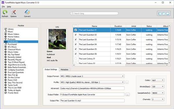 Convert Audible AA/AAX audiobooks to MP3