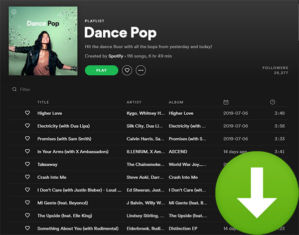 how to download spotify tracks to play offline on desktop