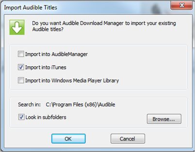 Importer des livres audio Audible sur iTunes