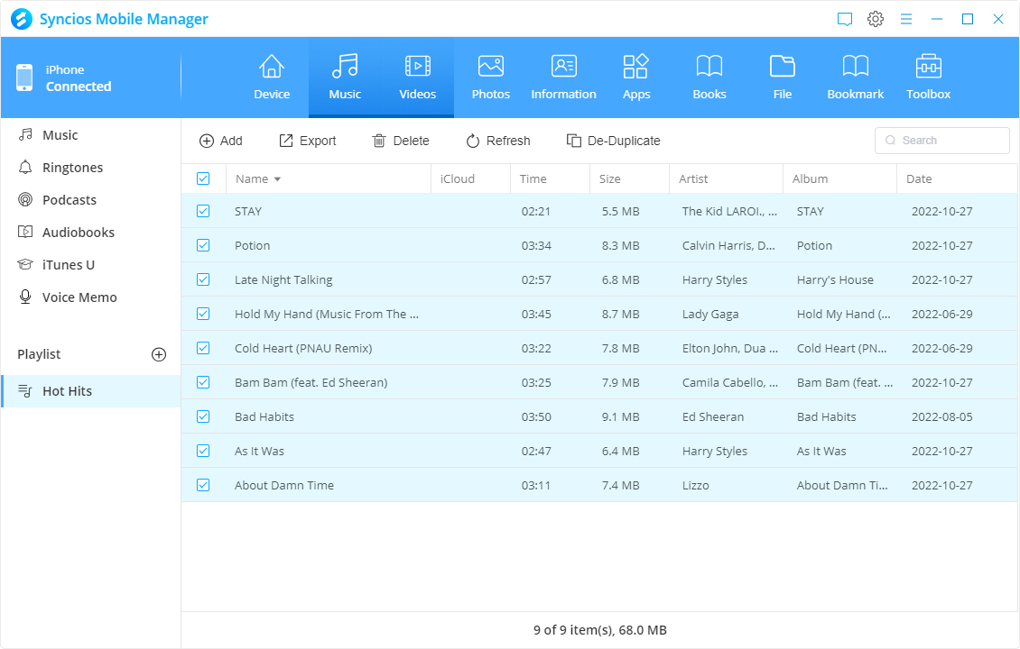 import songs to spotify