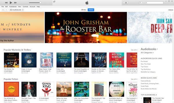 iTunes Audiobook Store