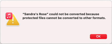 Failed to convert Apple Music to MP3 with Music App