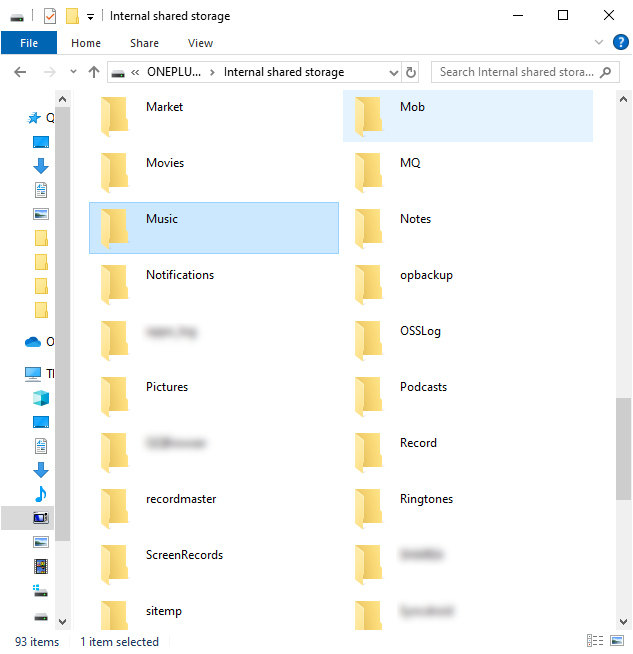 open android music folder