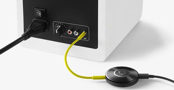 Plug Chromecast Audio to device