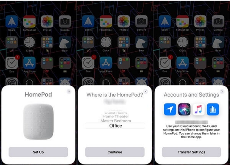set up homepod