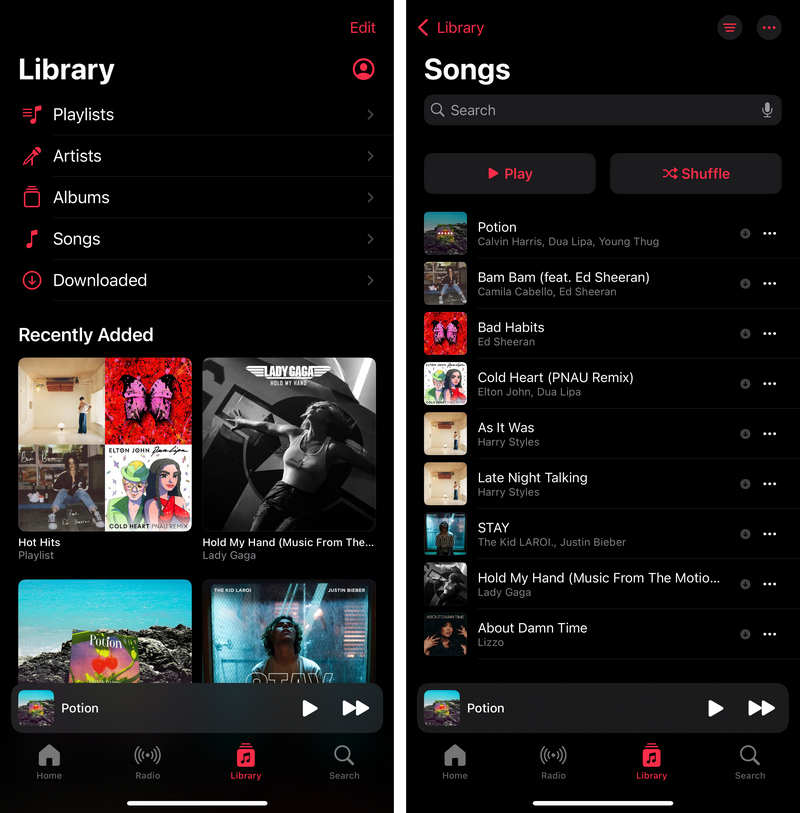 transfer songs to iphone
