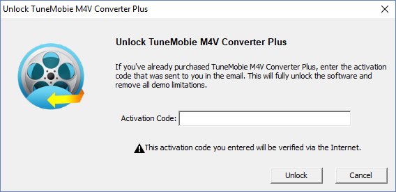 Register TuneMobie M4V Converter Plus