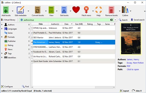 Free eBook DRM removal software - Calibre