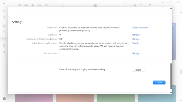 Cancel Apple Music Membership on pc