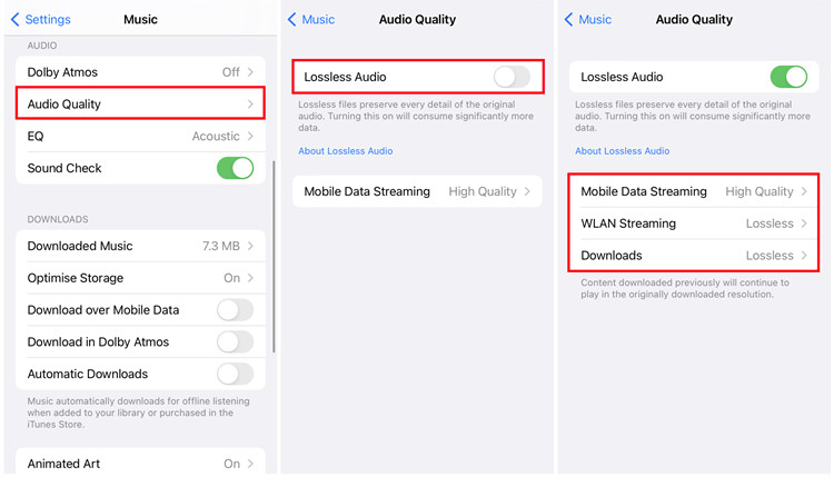 change Apple Music Audio Quality