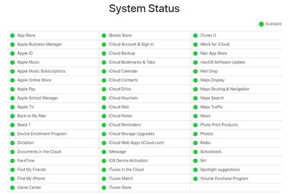 check apple music system status