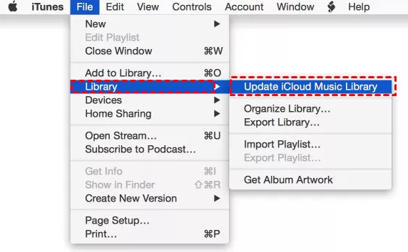 update icloud music library to fix item not available error