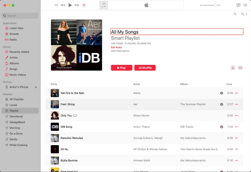 all my songs