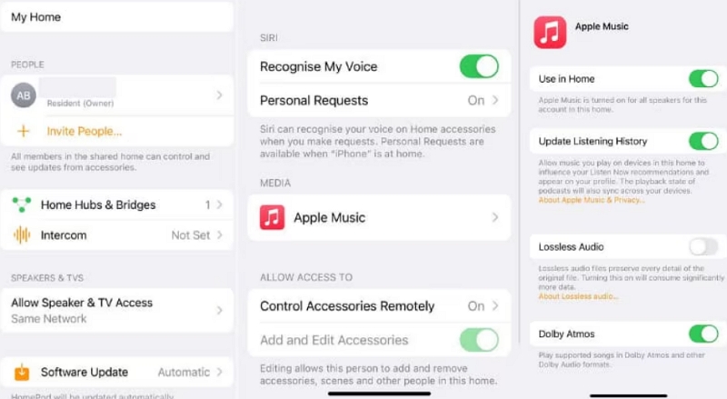enable apple music dolby atmos homepod