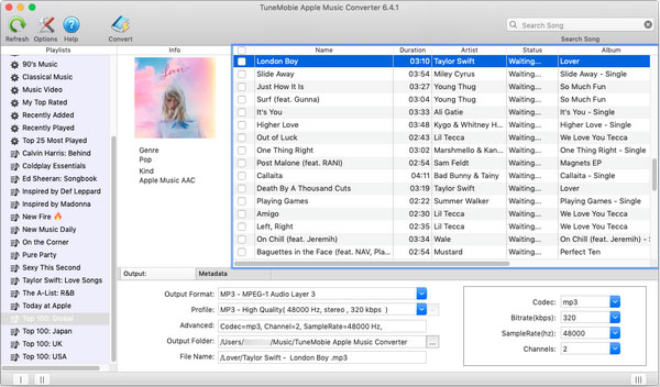 TuneMobie Apple Music Converter for Mac interface
