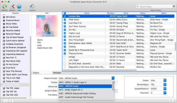 Choose Apple Music conversion output format