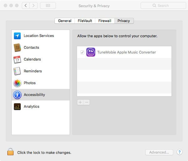 Make Privacy Changes for TuneMobie Apple Music Converter