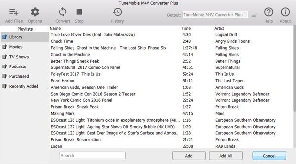 iTunes M4V Vidéos