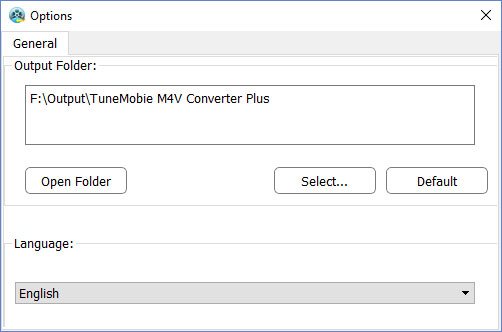 TuneMobie M4V Convertisseur Plus Options