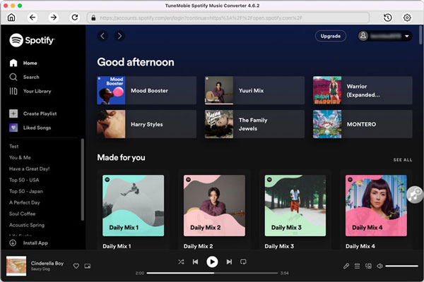 Lanuch TuneMobie Spotify Music Converter for Mac