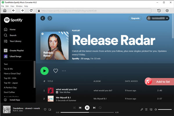 Add Spotify album/playlist to conversion list