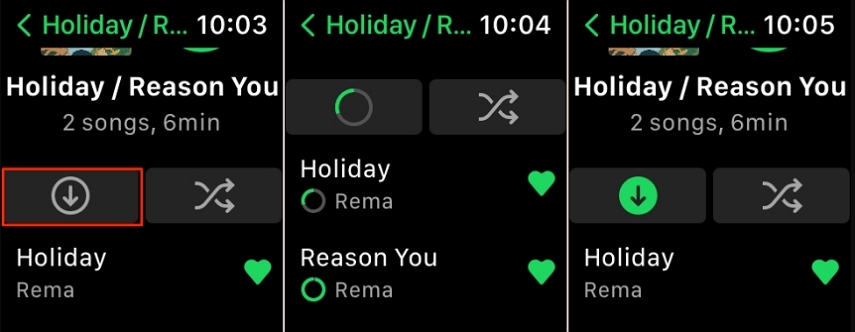 download spotify music on apple watch