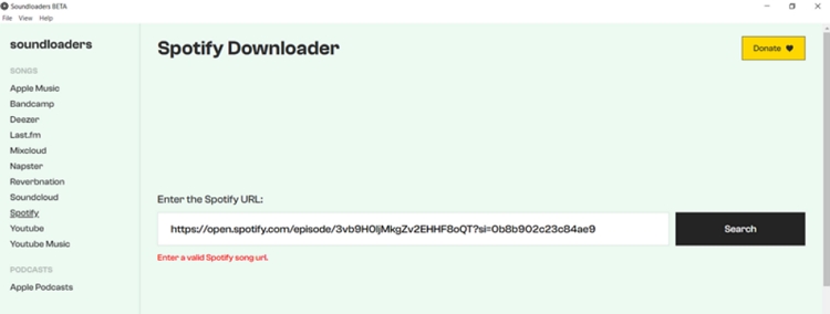soundloaders spotify downloader not working