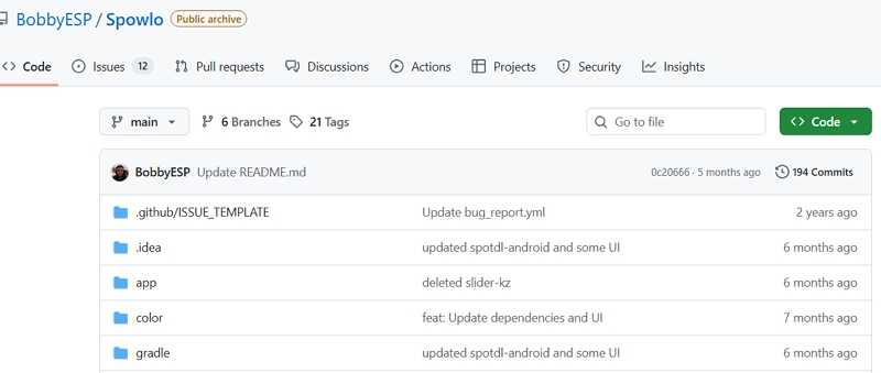 spowlo github