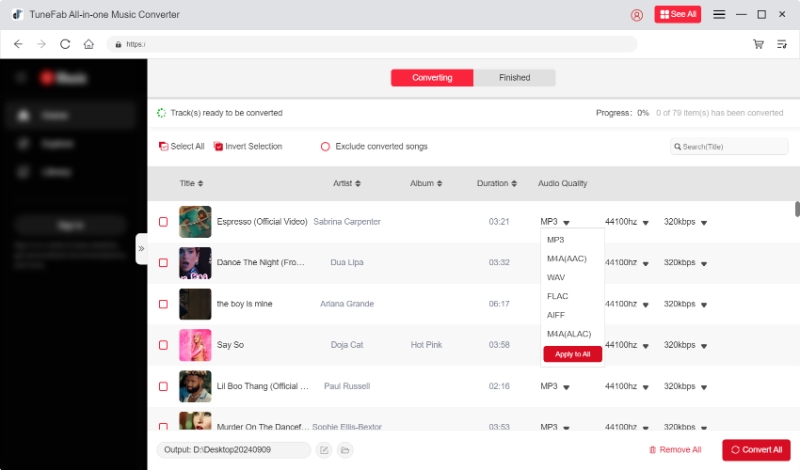 convert spotify to mp3 with tunefab spotify music converter