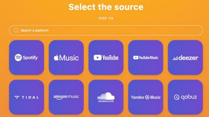 tunemymusic select source